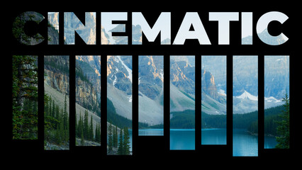 Text And Cut Out Shapes Reveal