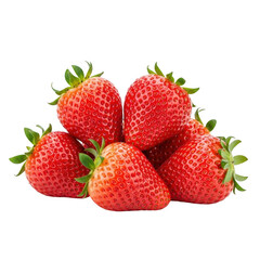 Strawberry Delight: A vibrant cluster of fresh, ripe strawberries, showcasing their juicy allure and inviting sweetness.