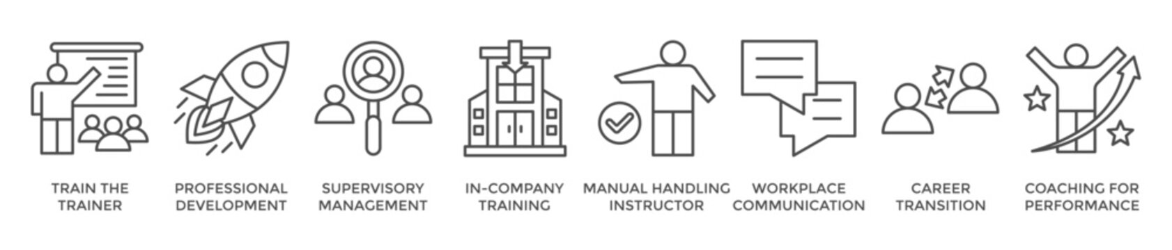 Supervisory Development Course Icon Imágenes de