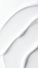 White Cream Swirls and Texture on a Smooth Surface.