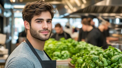 Dedicated Young Food Enthusiasts Collaborating to Master Culinary Skills in a Bright Kitchen Setting