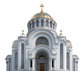 House of worship isolated on transparent background. PNG