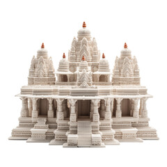 Mandir isolated on transparent background. PNG