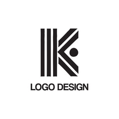 k logo design template