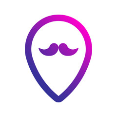 location line gradient icon