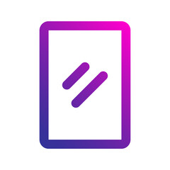 mirror line gradient icon