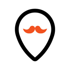 location outline color icon