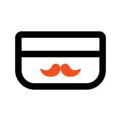 pomade outline color icon