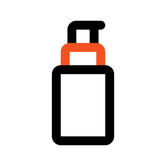 shaving cream outline color icon