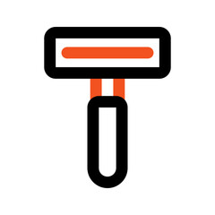 razor outline color icon