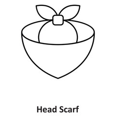 Head Scarf Vector icon which can easily modify or edit