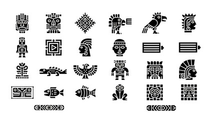 Cultural Symbols and Icons, Ancient Civilizations, Graphic Design, Creative Art, Artistic Style, Close-Up View, Illustration © Jonathan