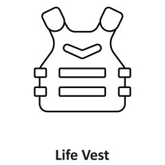 Obraz premium Life Vest Vector icon which can easily modify or edit