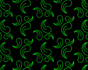 seamless floral pattern with leaves