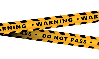 warning tape danger stripes police