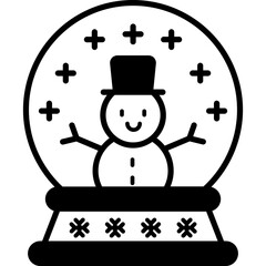 Crystal Ball Glyph Icon Solid Minimal Magic & Fortune Teller Vector