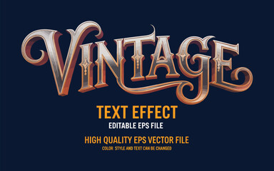 Vintage editable text effect featuring old Victorian text style, perfect for retro designs, classic branding, decorative artwork, posters, invitations, packaging, signage, elegant typography, and crea