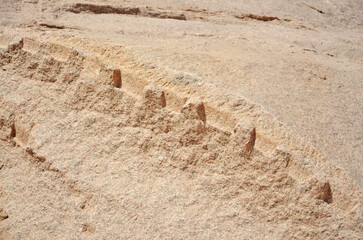 Ancient traces of granite processing in the Aswan Red Granite Quarry, Egypt