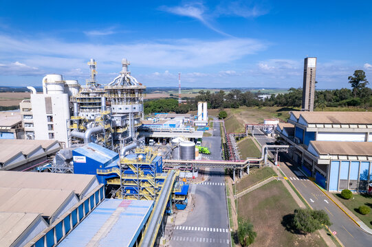 S&atilde;o Paulo, SP, Brazil - 03.12.2025: Aerial view of the Unilever factory in the city of Indaiatuba, S&atilde;o Paulo, Brazil. Santos Dumont Highway.
