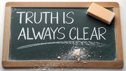 Chalkboard Displaying Honesty as Always Clean a Motivational Statement