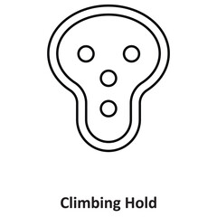 Climbing Hold  Vector icon which can easily modify or edit