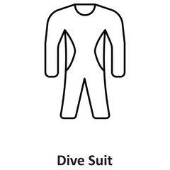 Dive Suit Vector icon which can easily modify or edit