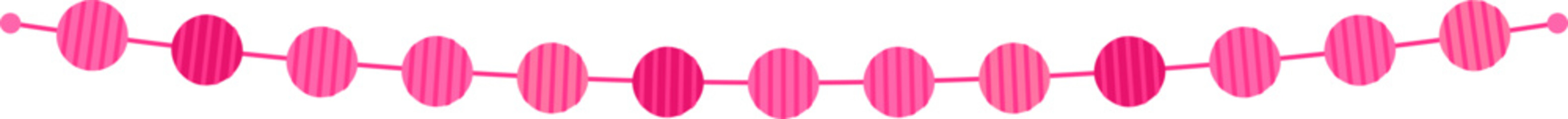 Pink garland decorating arch festive party banner