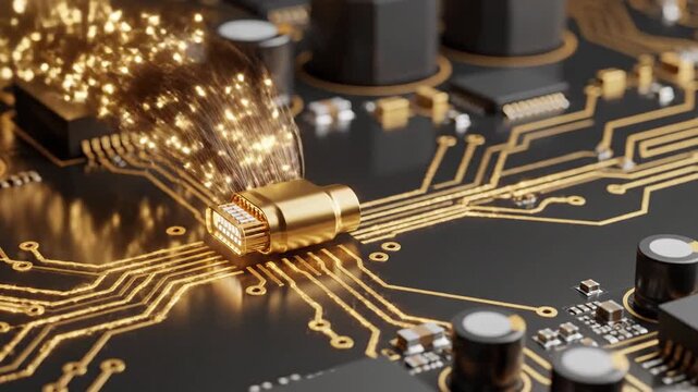 Glowing Bioluminescent Map of Global Fiber Optic Network Connecting Smart Cities