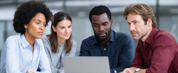 The business team is a hive buzzing with ideas in their productive meeting