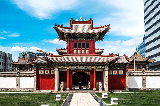 Choijin Lama Temple Traditional Buddhist Architecture in Mongolia