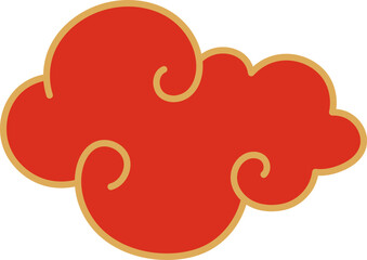 Chinese auspicious cloud vector representing tradition and good fortune