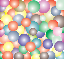 abstract background with colorful balloons