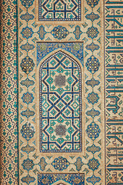 Decorative wall of Gur-e Amir Mausoleum