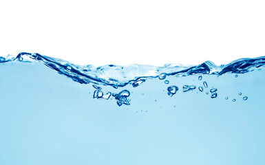 water wave with bubbles