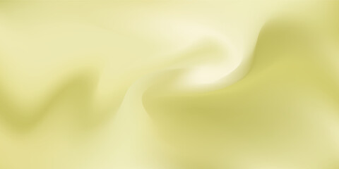 Silk gold background with liquid satin wave on golden fabric cloth for luxury elegance. Smooth abstract flag design with vector gradient and 3d ribbon color.