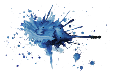 PNG Blue watercolor splash outdoors snowman nature.