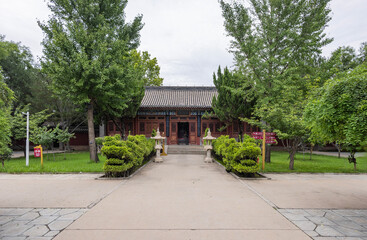 The scenic area of Zhao Yun Temple in the ancient city of Zhengding, Hebei Province
