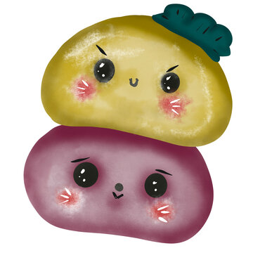 Cute Moji mochi Smile For you