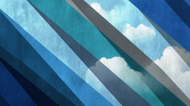 Blue lines background with abstract linear patterns