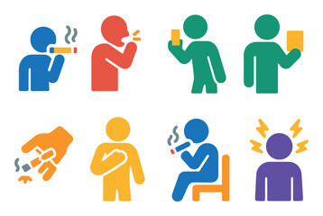 Smoking Harm Icons