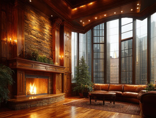 Obraz premium Traditional living room interior