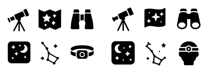 Outdoor Stargazing Icons