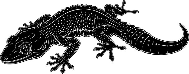 Fototapeta premium silent hunters gaze textured skin hides secrets in shadows and light, isolated on transparent background