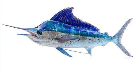 Marlin fish isolated on white background