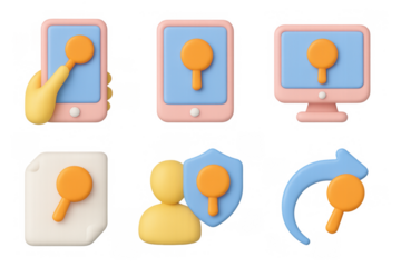 Bidding icons set for digital auction designs and user interfaces