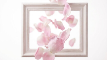 Soft Pink Flower Petals Background Texture