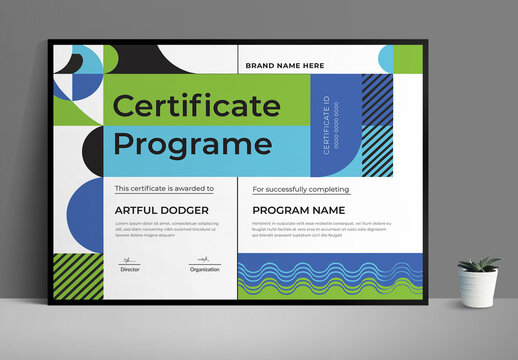 Certificate Programs Template
