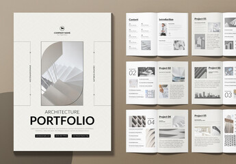 Architecture Portfolio Template Layout