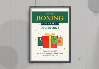 Boxing Day Sale Promotion Poster
