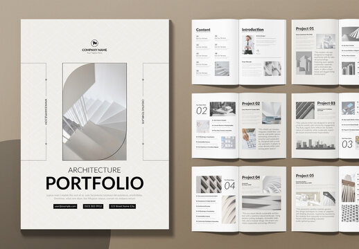 Architecture Portfolio Template Layout